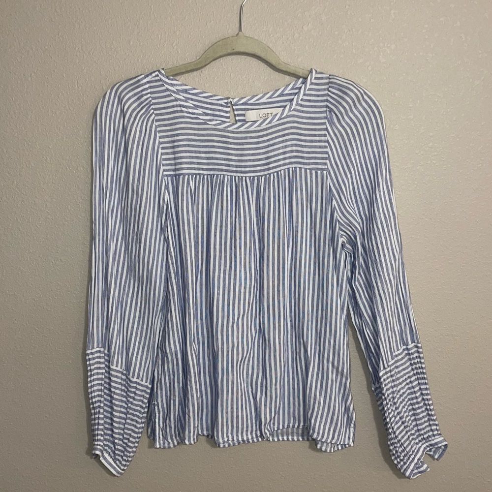 The Loft striped long sleeved shirt